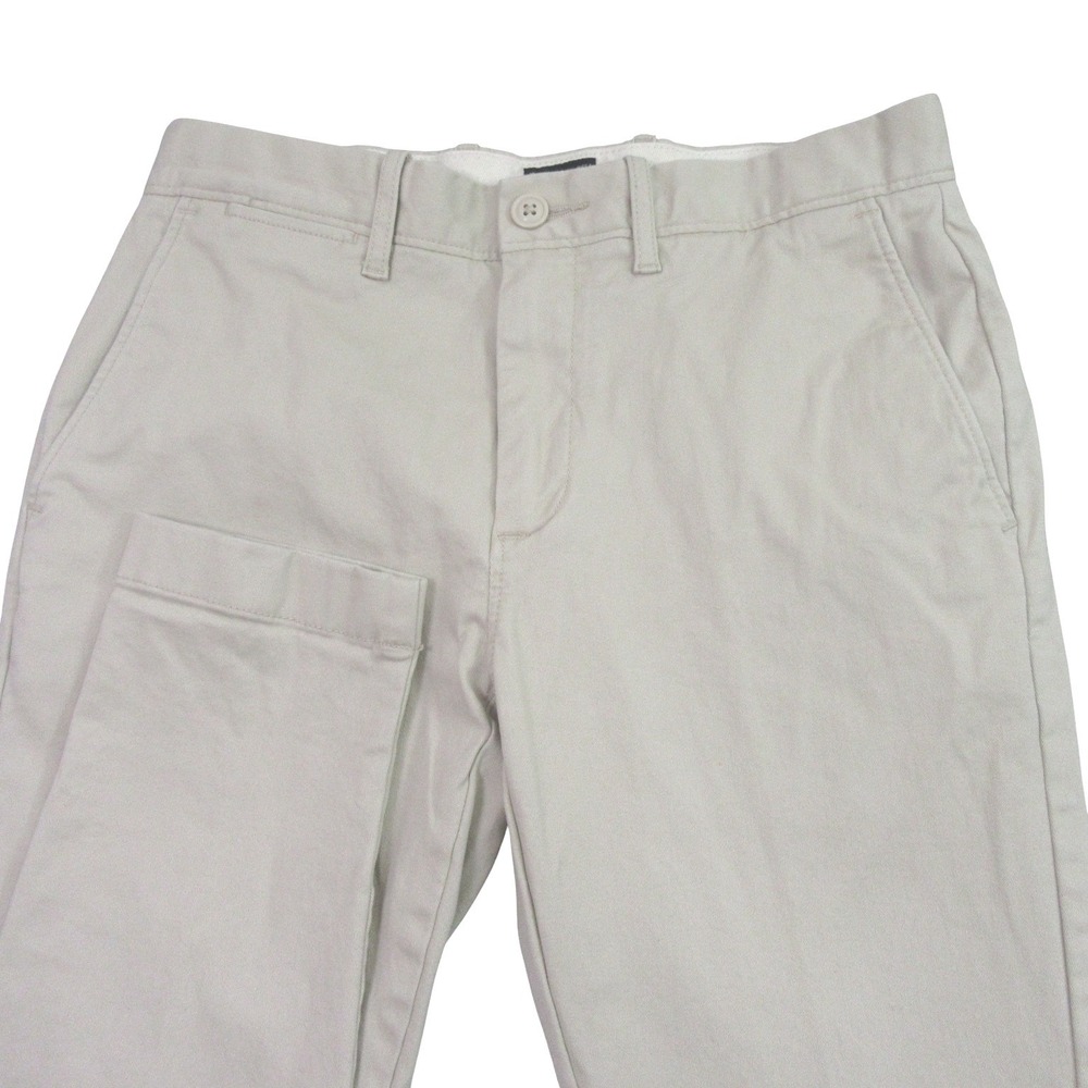 J.Crew Pants Mens 29x32 Beige Cream 250‎ Skinny Fit Stretch Chino Flat Front
